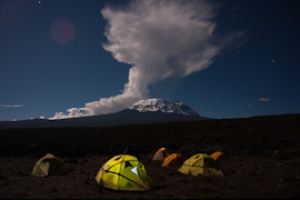 Mt Kilimanjaro from Shira Plateau